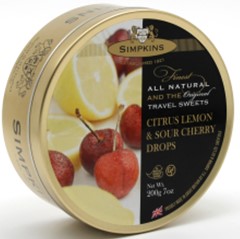 Drops: Citron-syrlig kirsebær