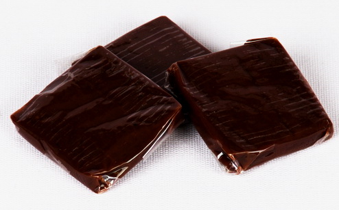 Karamellen mit Schokolade